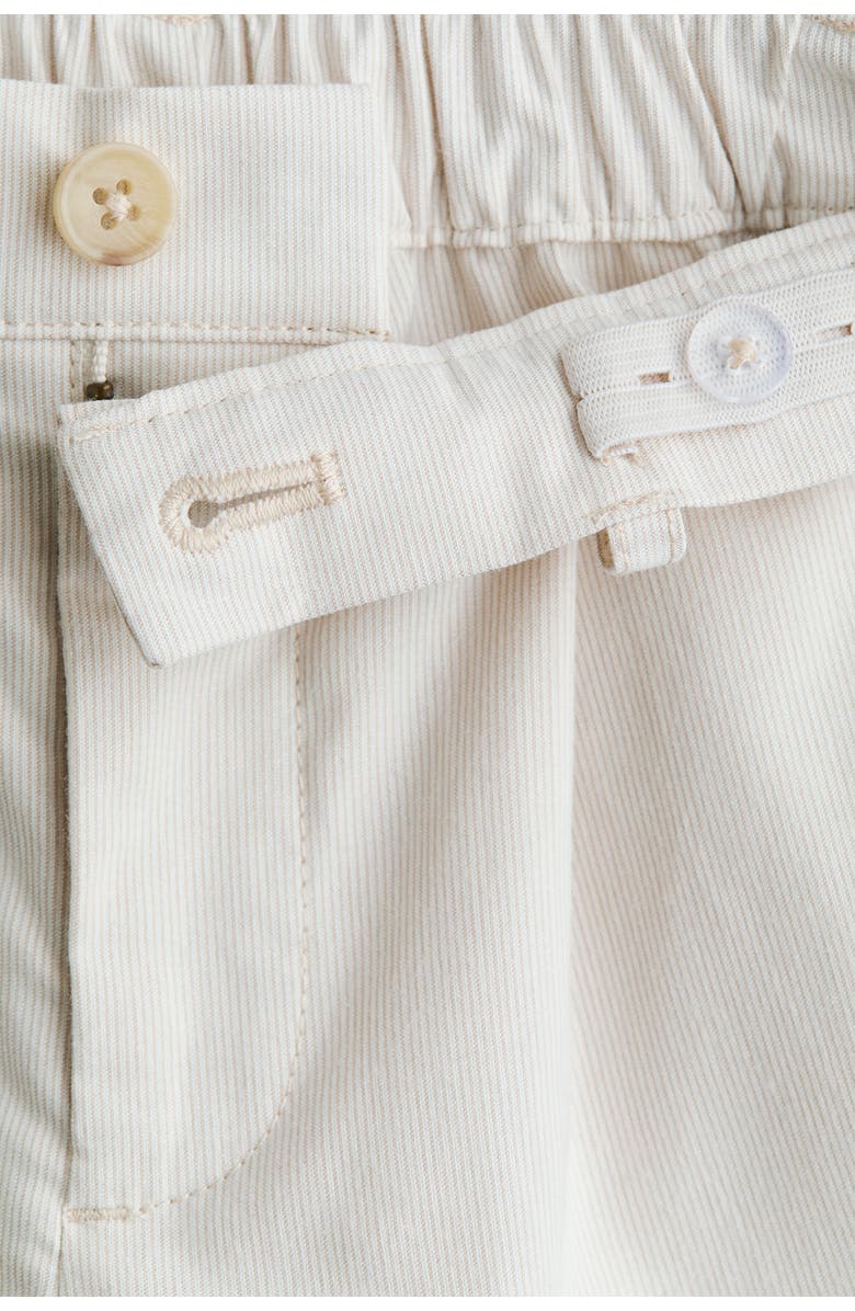 H&M 2-piece Dressy Cotton Set, Alternate, color, White/Beige Striped