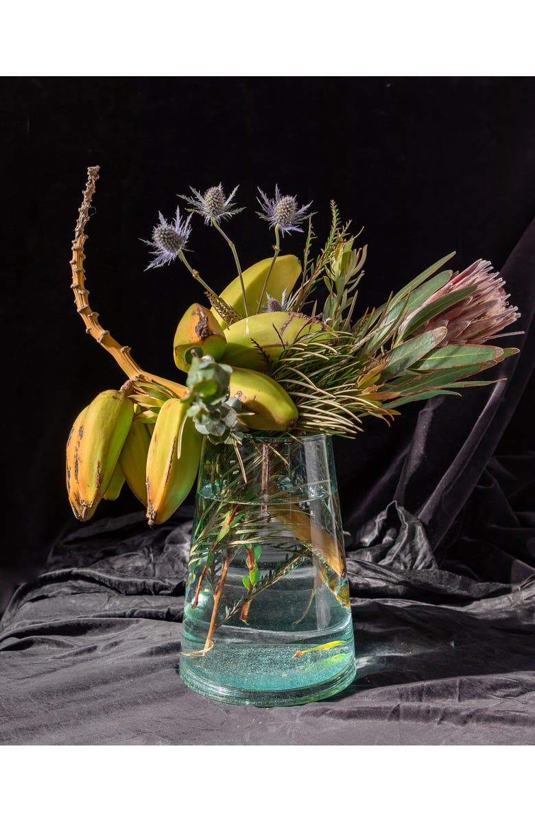 Une Vie Nomade Envie Recycled Glass Vases, Alternate, color, Green