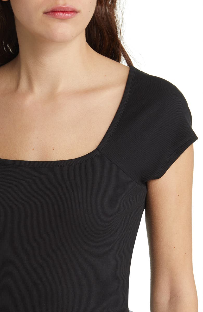 Madewell Brightside Square Neck T-Shirt, Alternate, color, 