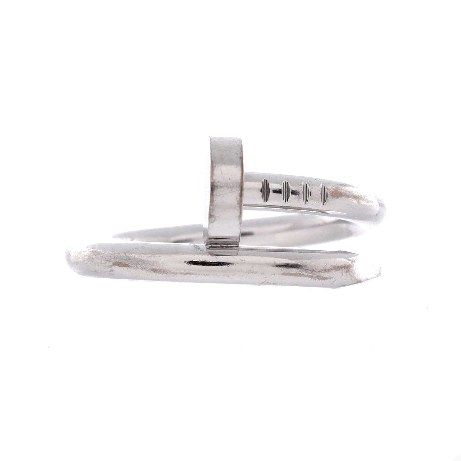 Juste un Clou Ring 18K White Gold, Main, color, Metallic Gold