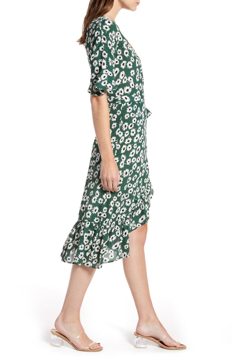 Rails Florence Daisy Print Wrap Dress, Alternate, color, 