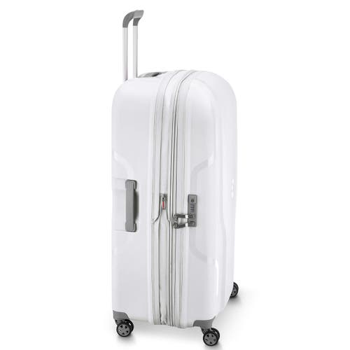 Delsey Paris Clavel Hardside Large Expandable Luggage With Spinner Wheels In White
