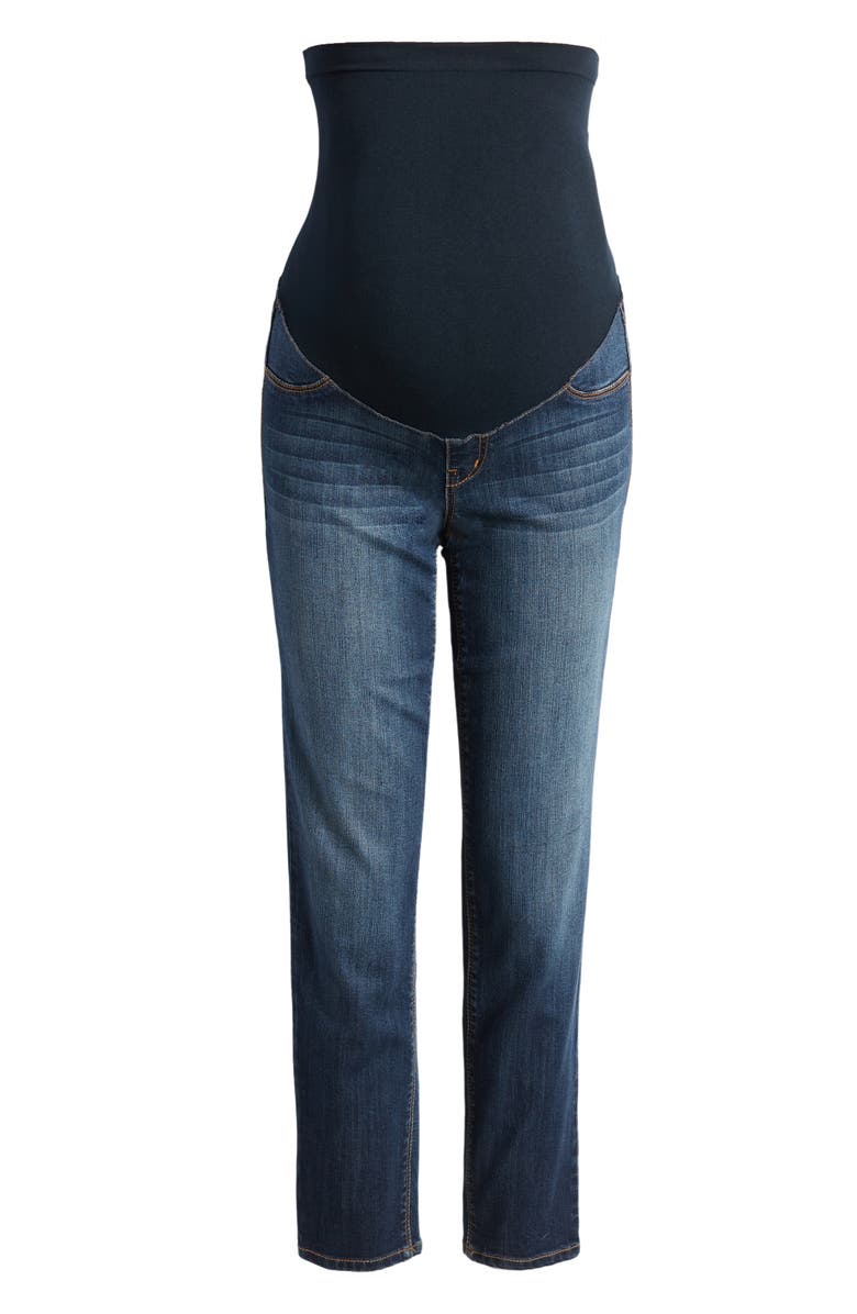 1822 Denim Over the Bump Slim Straight Leg Maternity Jeans, Alternate, color, 
