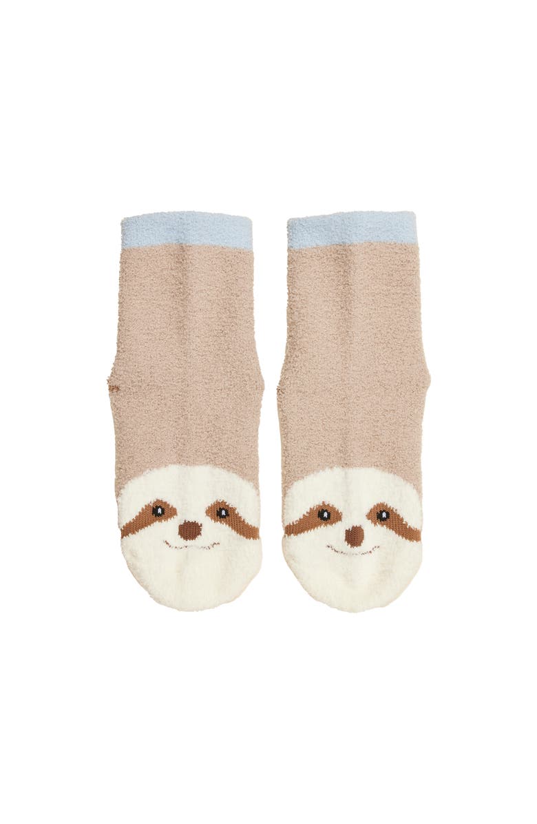 Warmies Sloth Crew Sock Set, Alternate, color, Multi Color