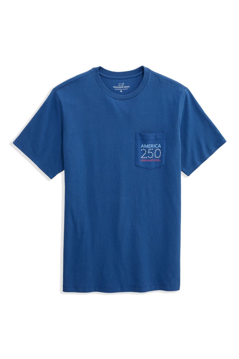 Americana 250 Graphic Pocket T-shirt, Main, color, MOONSHINE