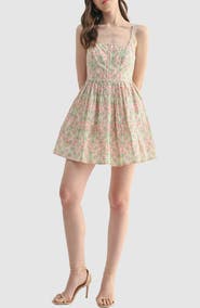 Lush Fit and Flare Mini Dress