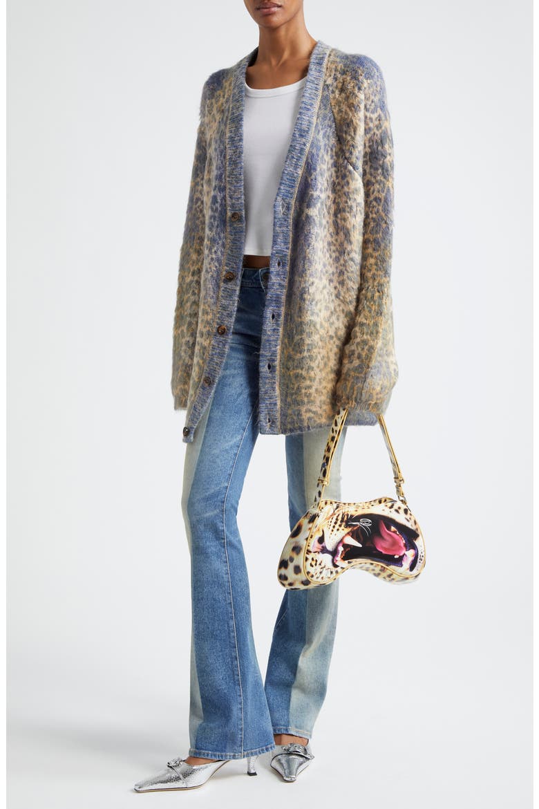 1969 D-Ebbey Mixed Wash Flare Jeans, Alternate, color, DENIM