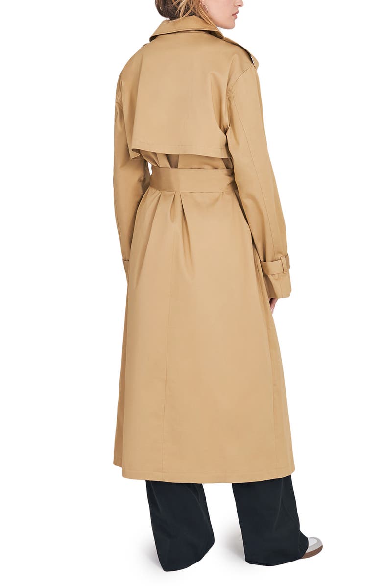 The Charles Tie Waist Double Breasted Trench Coat