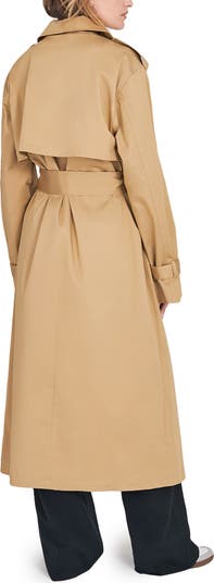 The Charles Tie Waist Double Breasted Trench Coat