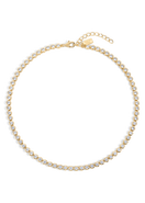 Electric Picks Jewel Bezel Tennis Necklace