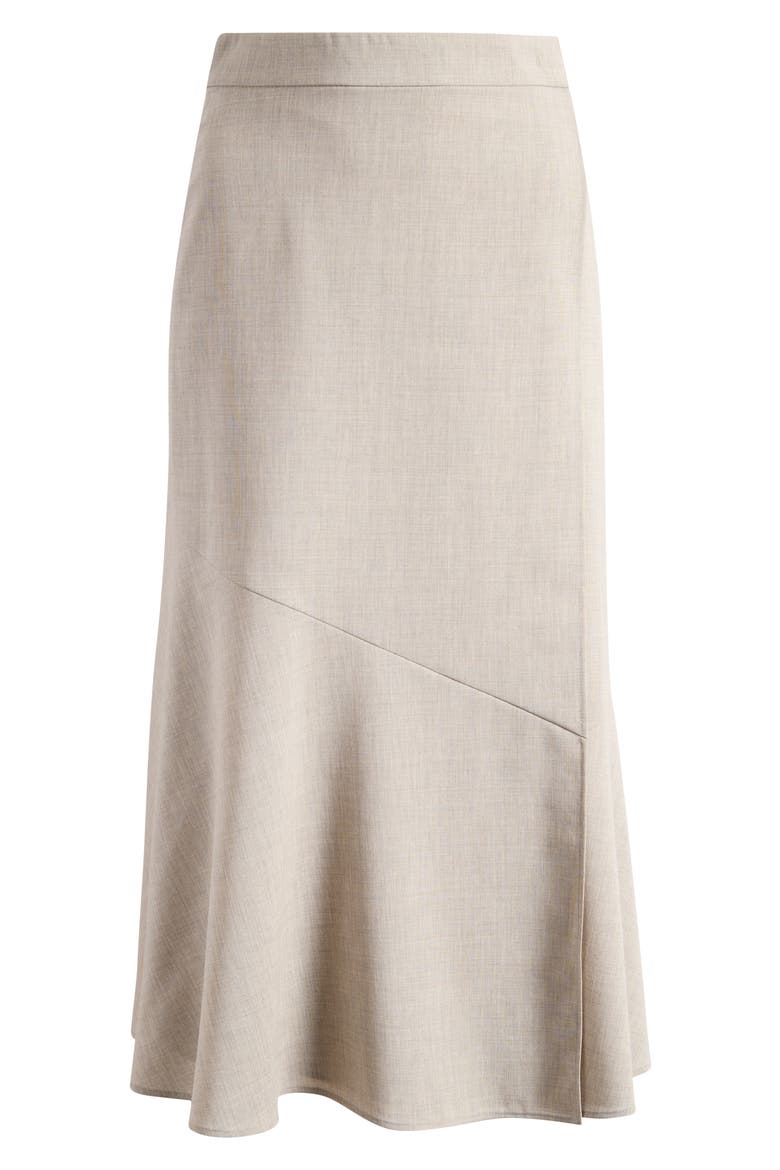Vuleran Virgin Wool Skirt, Alternate, color, PUMICE