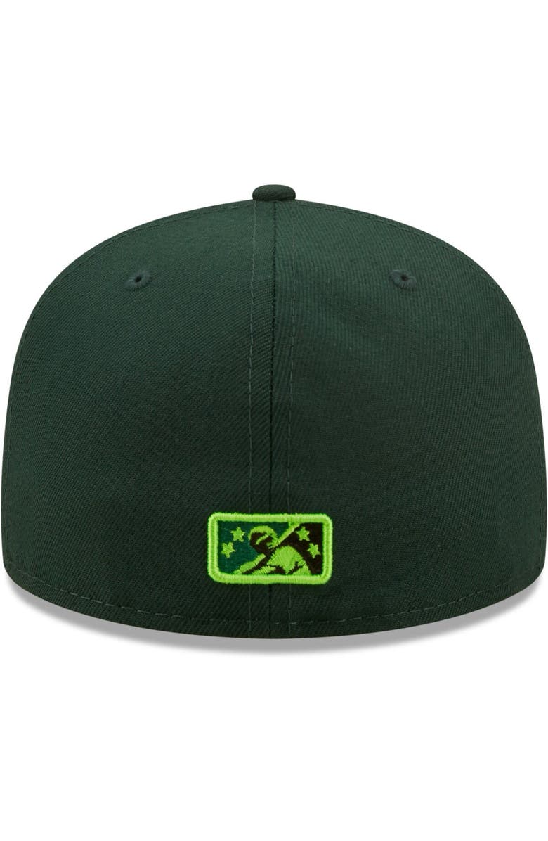 New Era Men's New Era Green Eugene Emeralds Authentic Collection 59FIFTY Fitted Hat, Alternate, color, Green