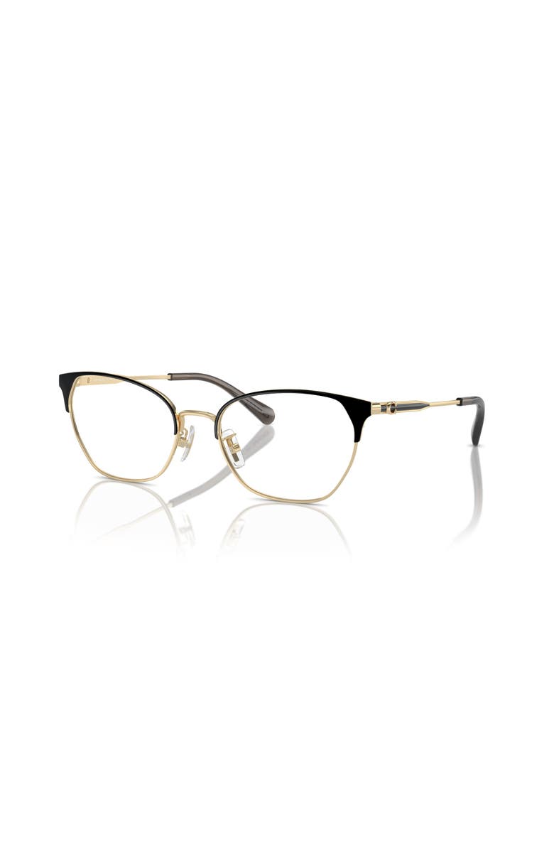 COACH 54mm Cat Eye optical glasses, Main, color, Gold