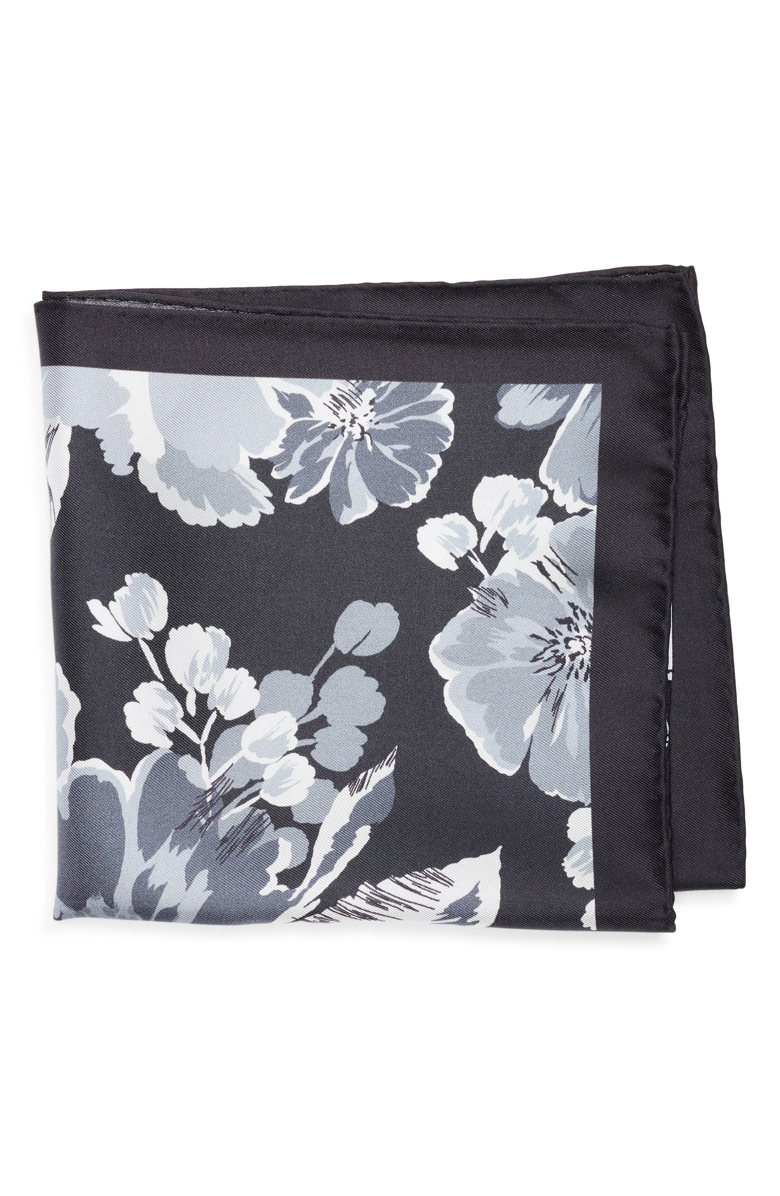 Floral Silk Pocket Square