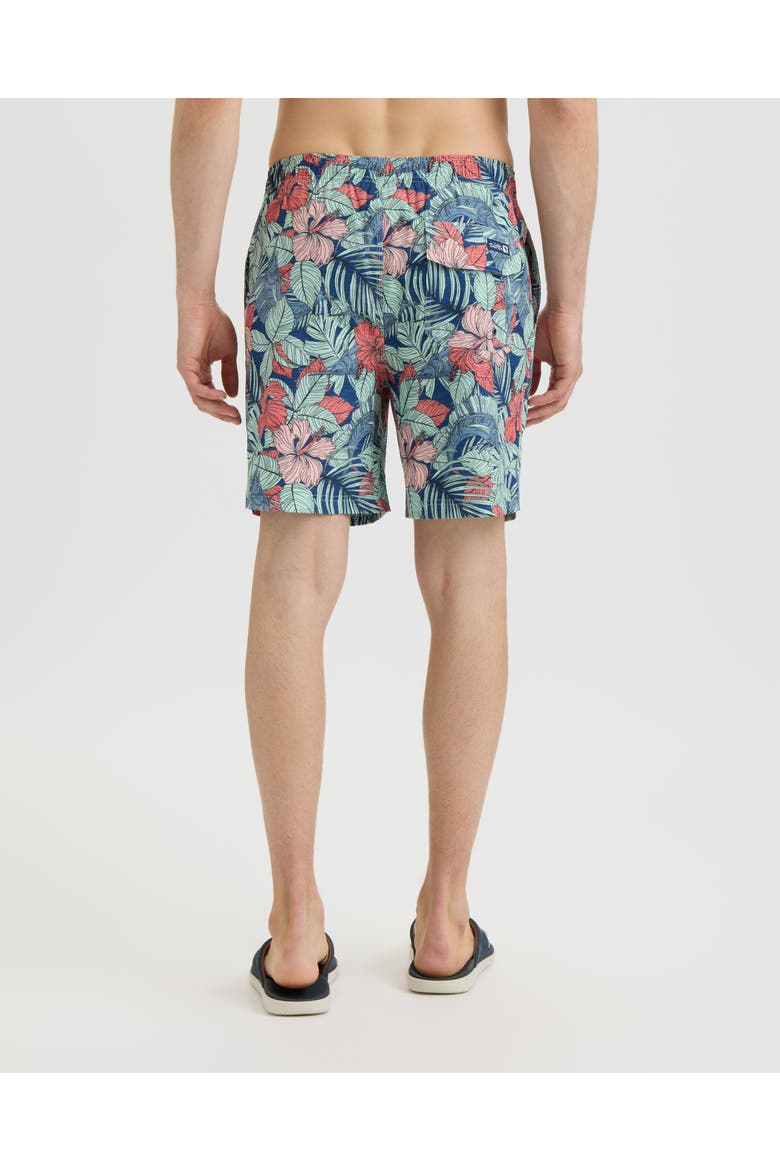 Sailfish Blossom Printed Volley Boardshorts, Alternate, color, Midnight