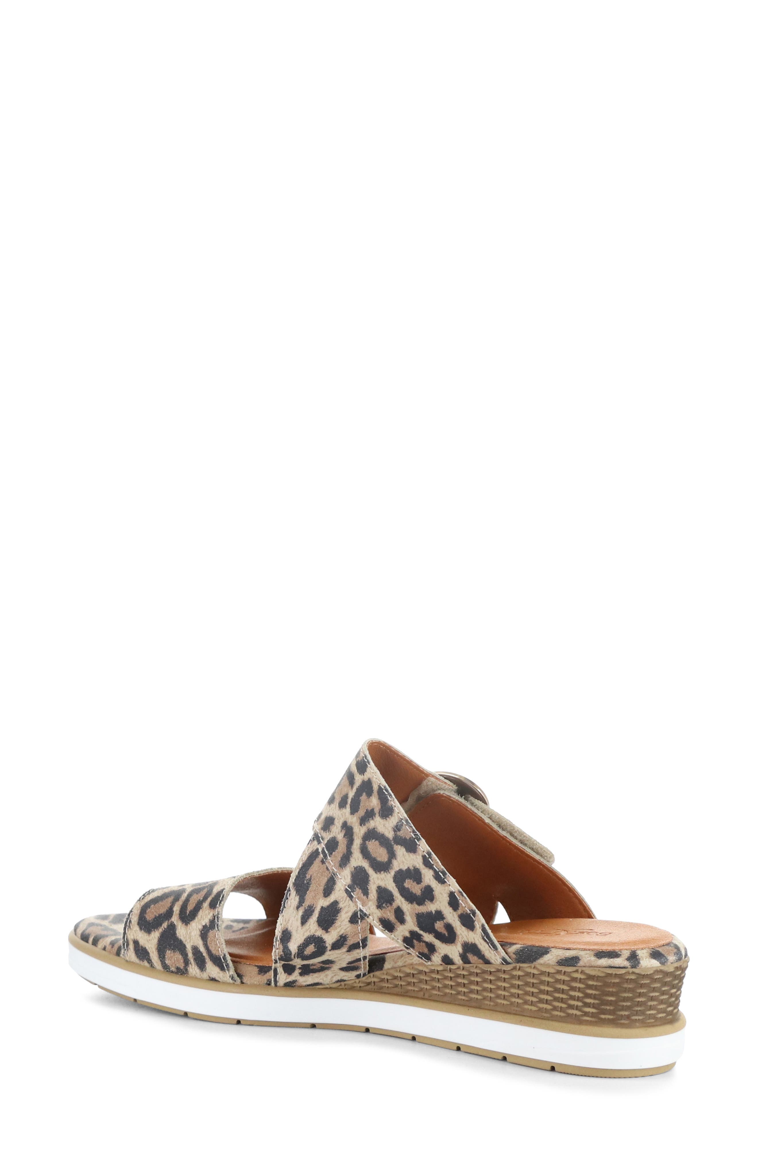 Asha Wedge Sandal, Alternate, color, LEOPARD