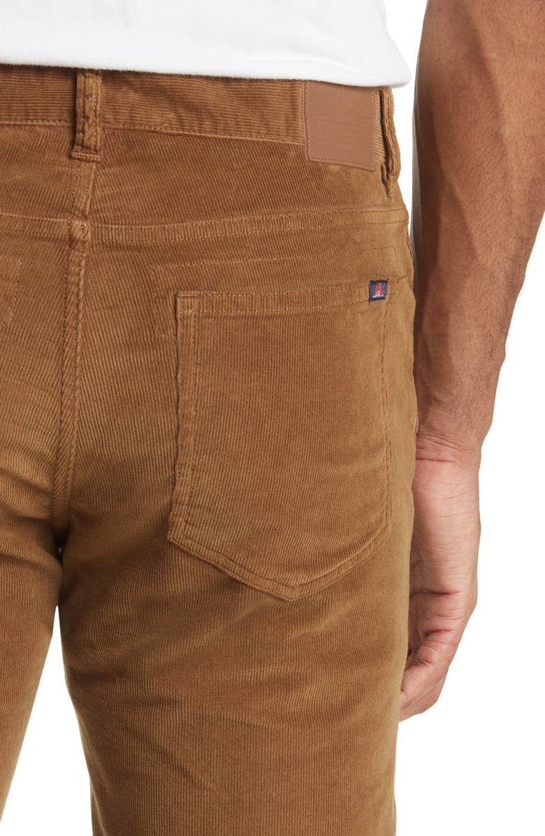 Faherty Stretch Corduroy Pants, Alternate, color, Mountain Brown