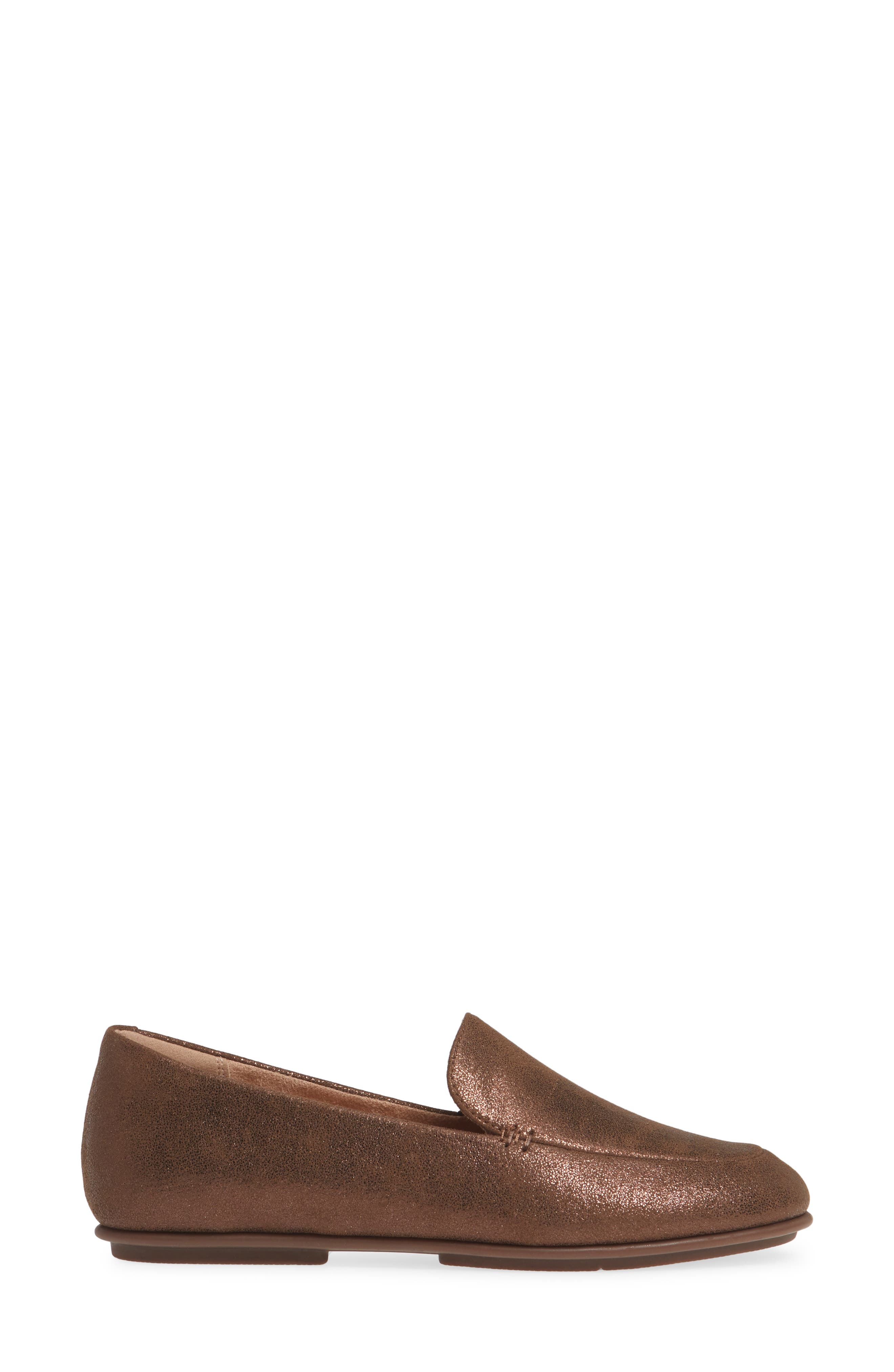Lena Loafer, Alternate, color, CHOCOLATE BROWN FAUX LEATHER