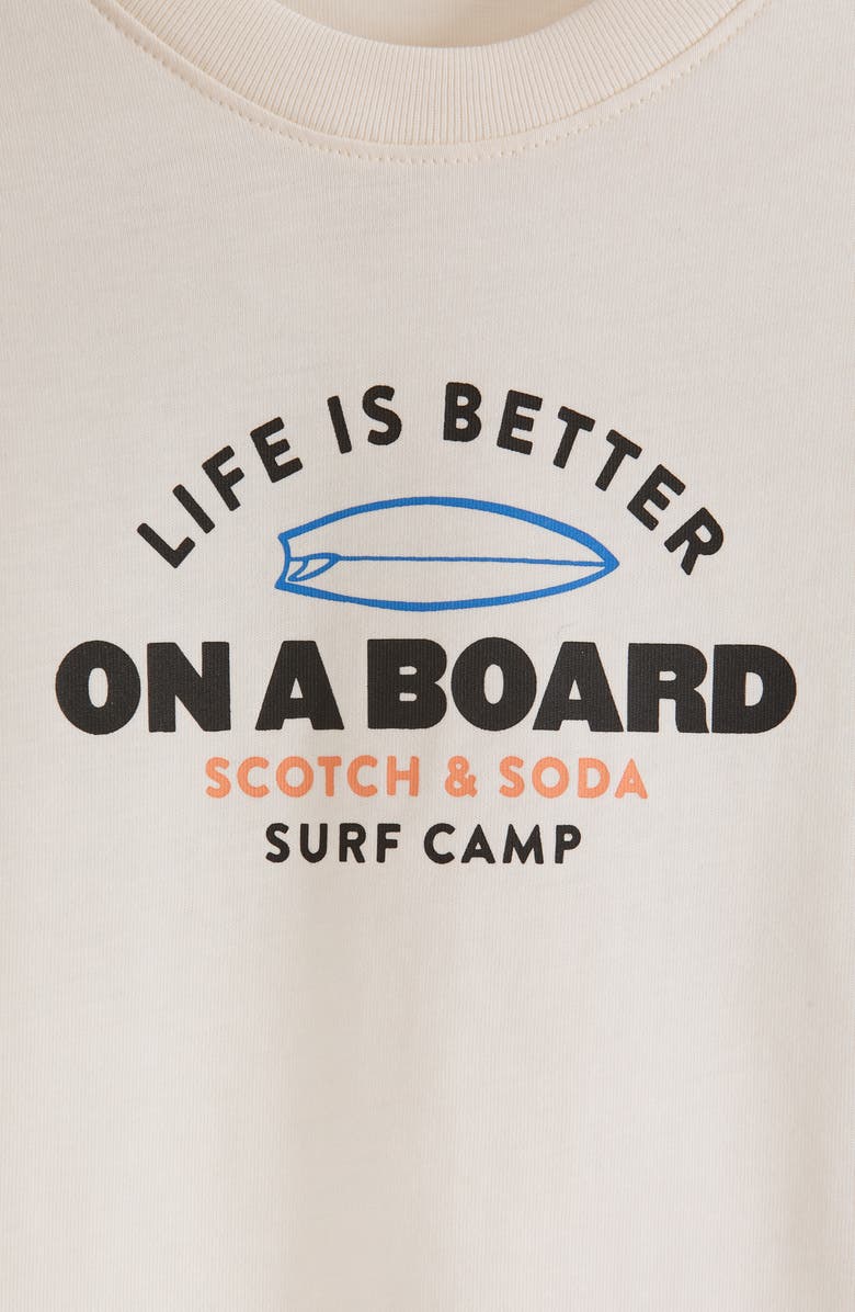 Scotch & Soda Kids' Surfboard Cotton Graphic T-Shirt, Alternate, color, 