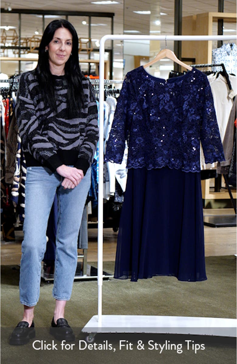 Floral Embroidered Cocktail Dress, sales video thumbnail