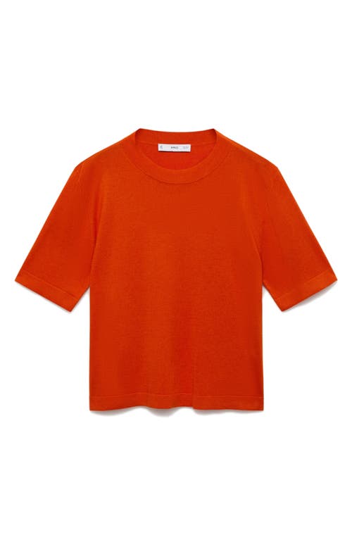 Mango Elbow Sleeve Sweater In Orange