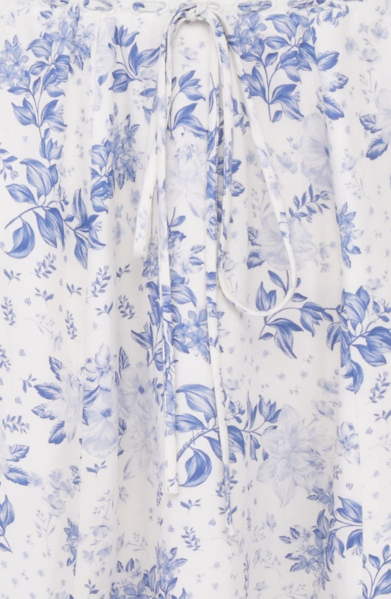 HOUSE OF CB Aitana Floral Flounce Drawstring Skirt, Alternate, color, 