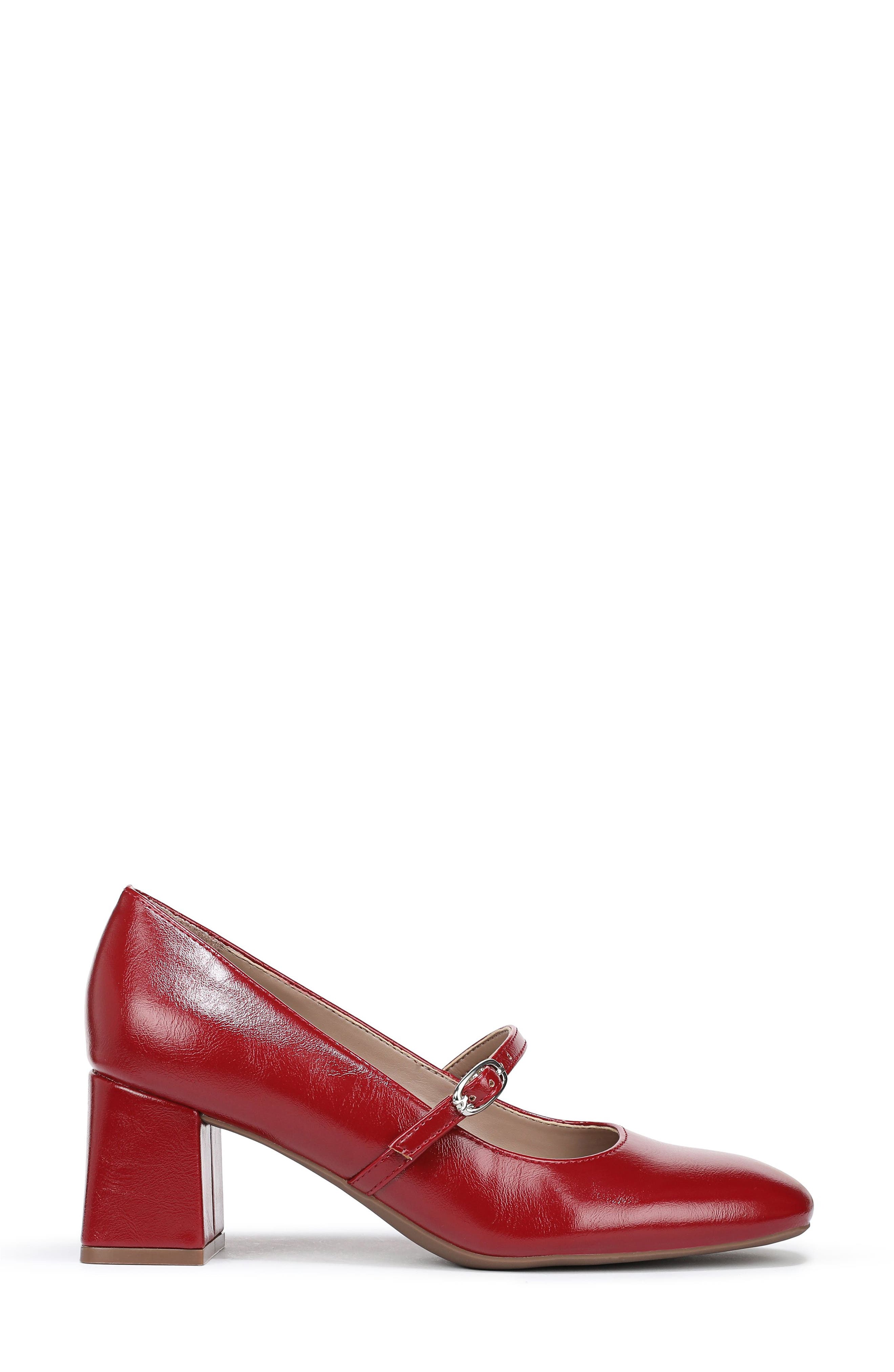 Dancing Mary Jane Pump, Alternate, color, HEART FLAME RED FAUX LEATHER