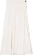 NYC Factory Accordion Pleated Side Zip Leather Look Midi Skirt
