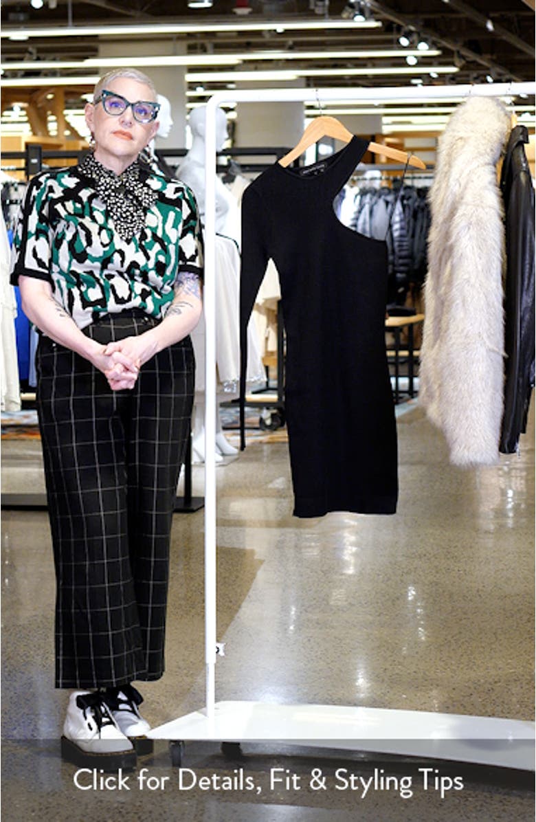 Cutout One Shoulder Minidress, sales video thumbnail