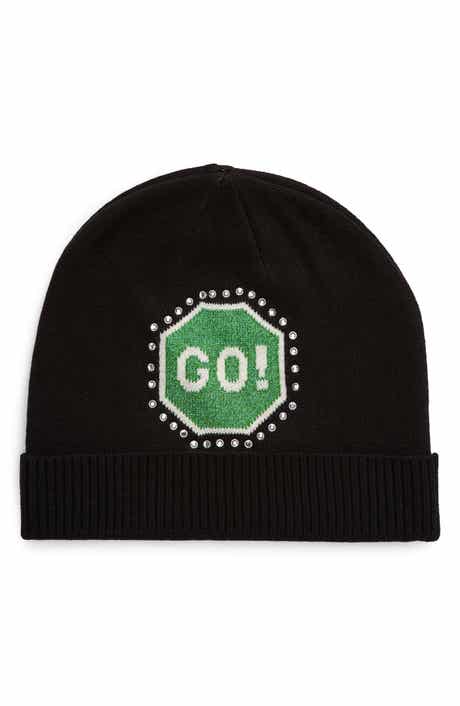 Kate Spade New York traffic sign beanie