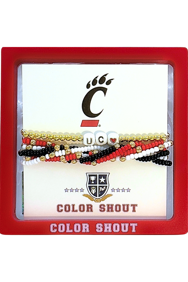 Cincinatti Lucky 7 Bracelet Set, Alternate, color, Yellow Gold