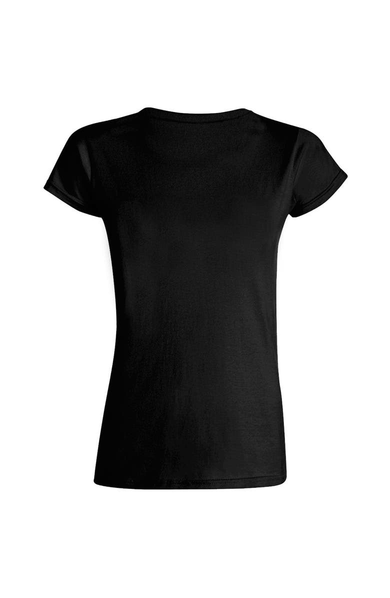 CHECKERED FLAG Women's Checkered Flag Black LEGACY Motor Club Team V-Neck T-Shirt, Alternate, color, 