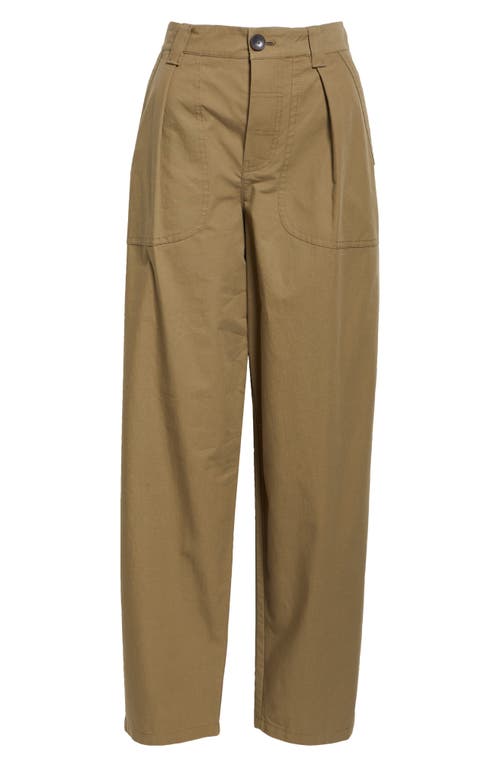 Nackiyé Nackiyè Bread & Butter Pleated Cargo Pants In Khaki