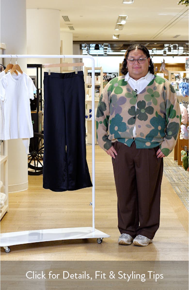 Sateen Wide Leg Pants, sales video thumbnail