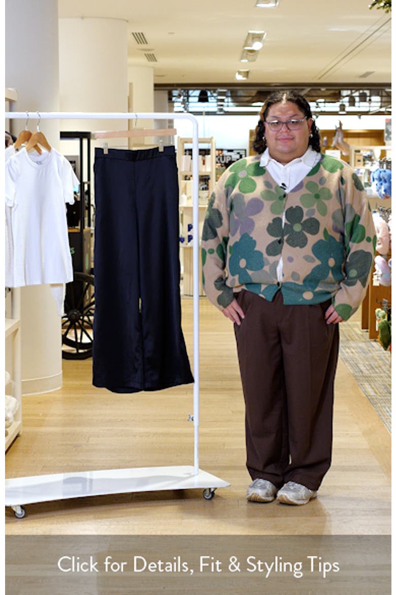Sateen Wide Leg Pants video