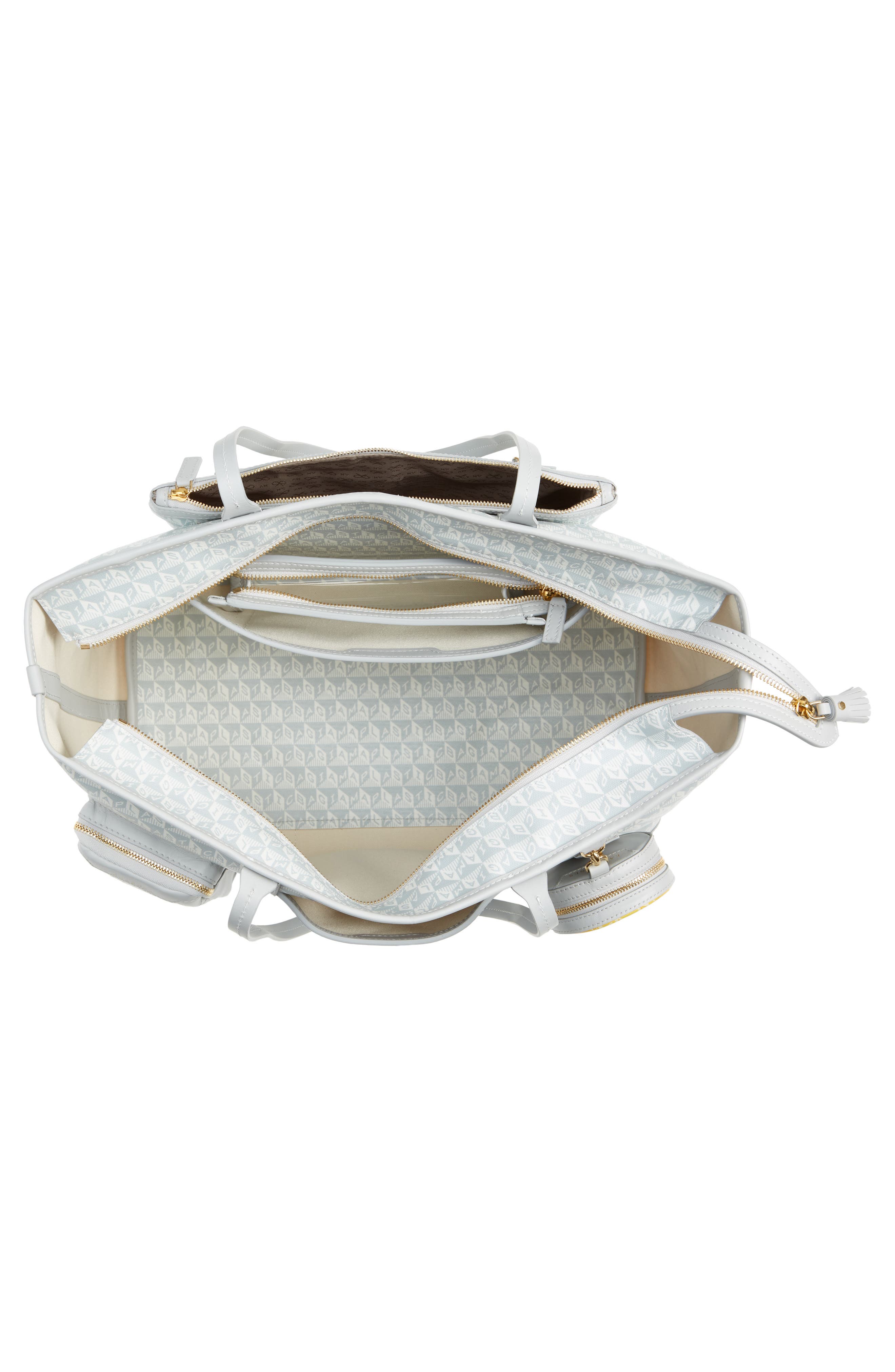 Anya Hindmarch I Am a Plastic Bag Wink In-Flight Tote, Alternate, color, 