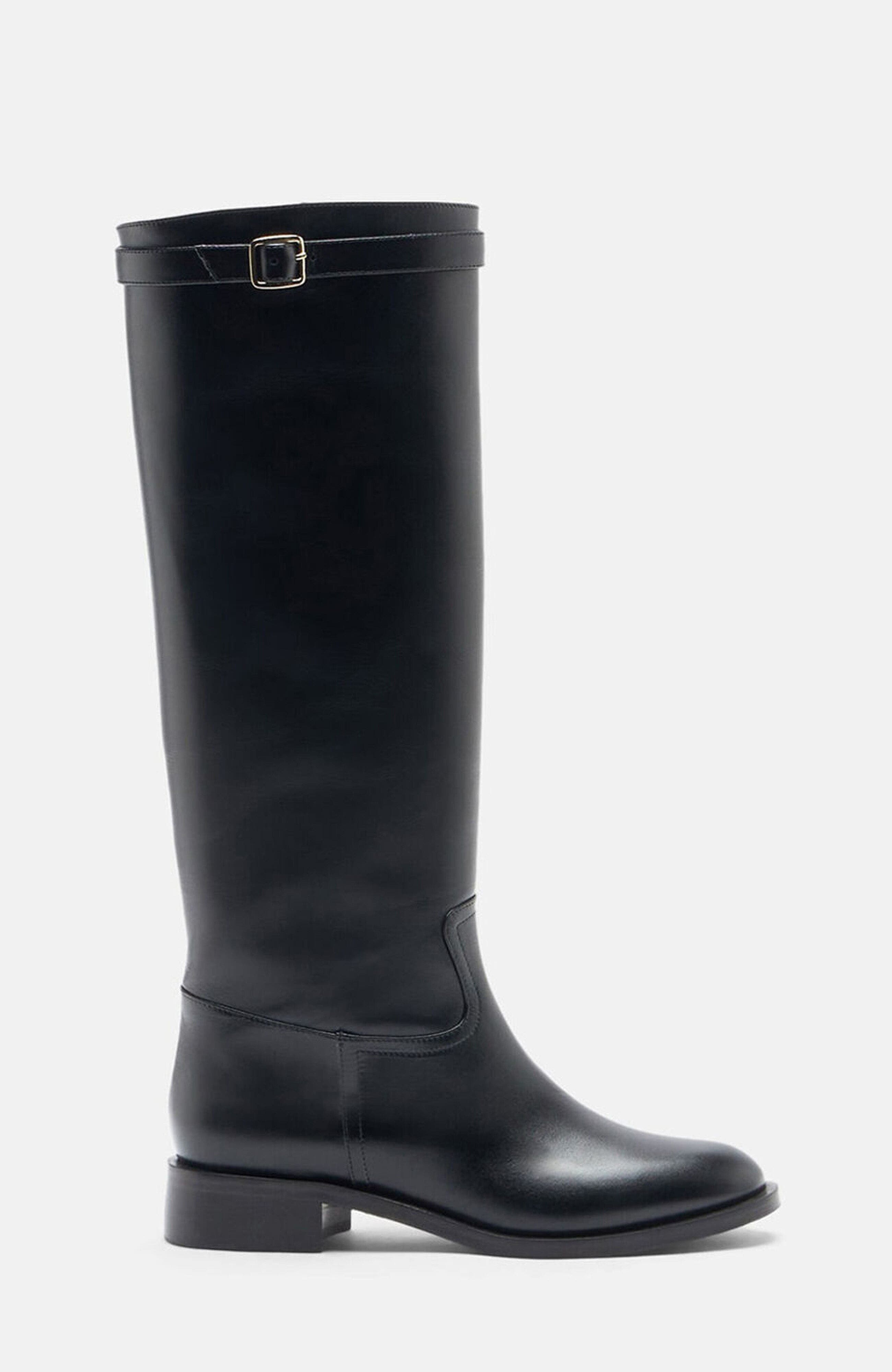 SCAROSSO Lauren Boots, Alternate, color, Black - Calf