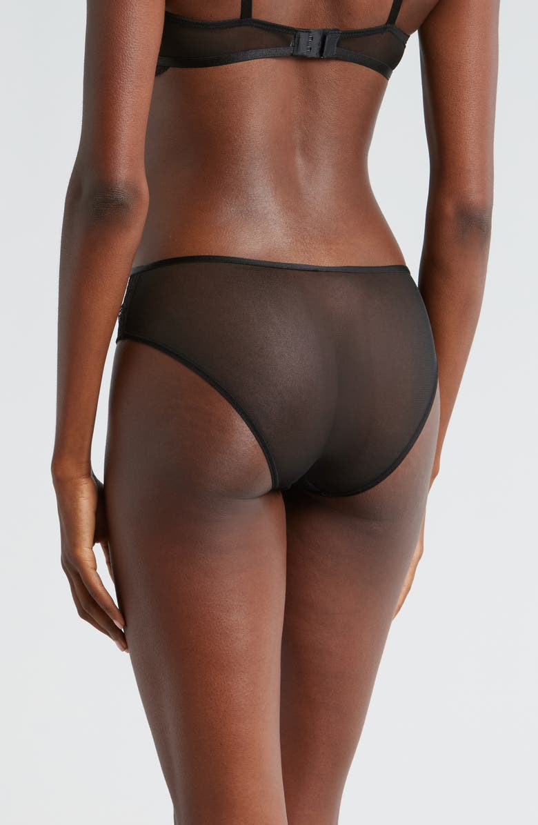 Etam Rosace Embroidered Tulle Shorty Briefs, Alternate, color, 