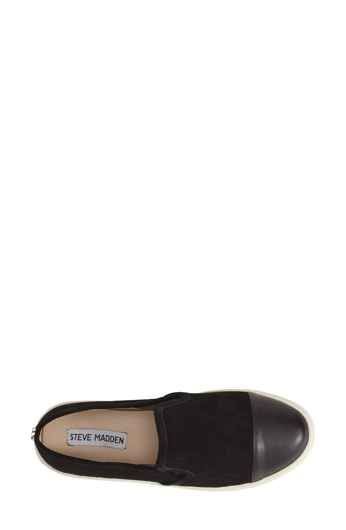 'Emuse' Slip-On Sneaker, Alternate, color, BLACK SUEDE