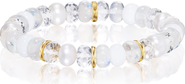 Sheryl Lowe White Mix Bracelet with 3 Solid YG Rondelles