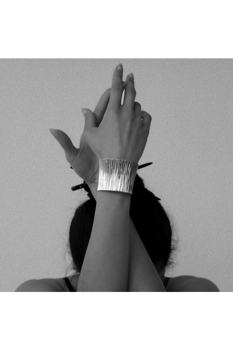 Cascade Cuff Bracelet, Alternate, color, Silver