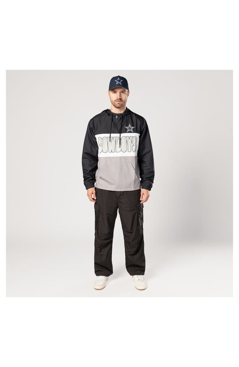 New Era Men's New Era Navy Dallas Cowboys Ripstop Quarter-Zip Hooded Windbreaker, Alternate, color, Navy