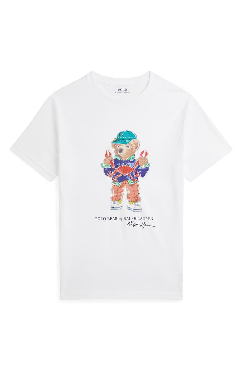 Polo Ralph Lauren Kids' Polo Bear Graphic T-Shirt, Main, color, 