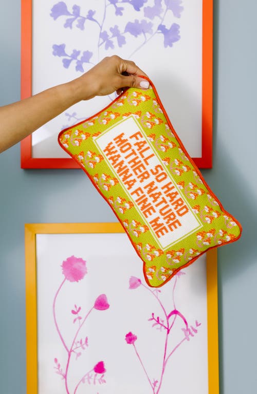 Furbish Needlepoint Pillow In Multi