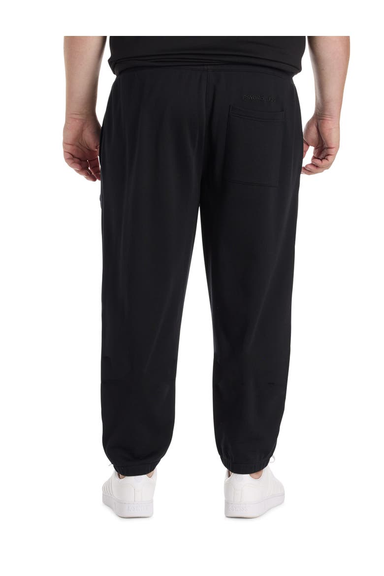 Big & Tall Sayer Embroidered Sweatpants, Alternate, color, BLACK