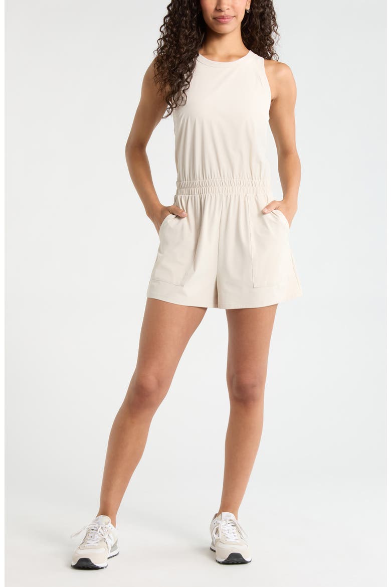 Atlas Short Romper, Main, color, MOONBEAM