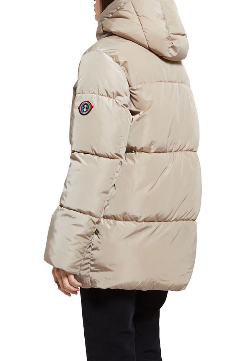 Quilted Puffer Short Jacket, Alternate, color, Stone