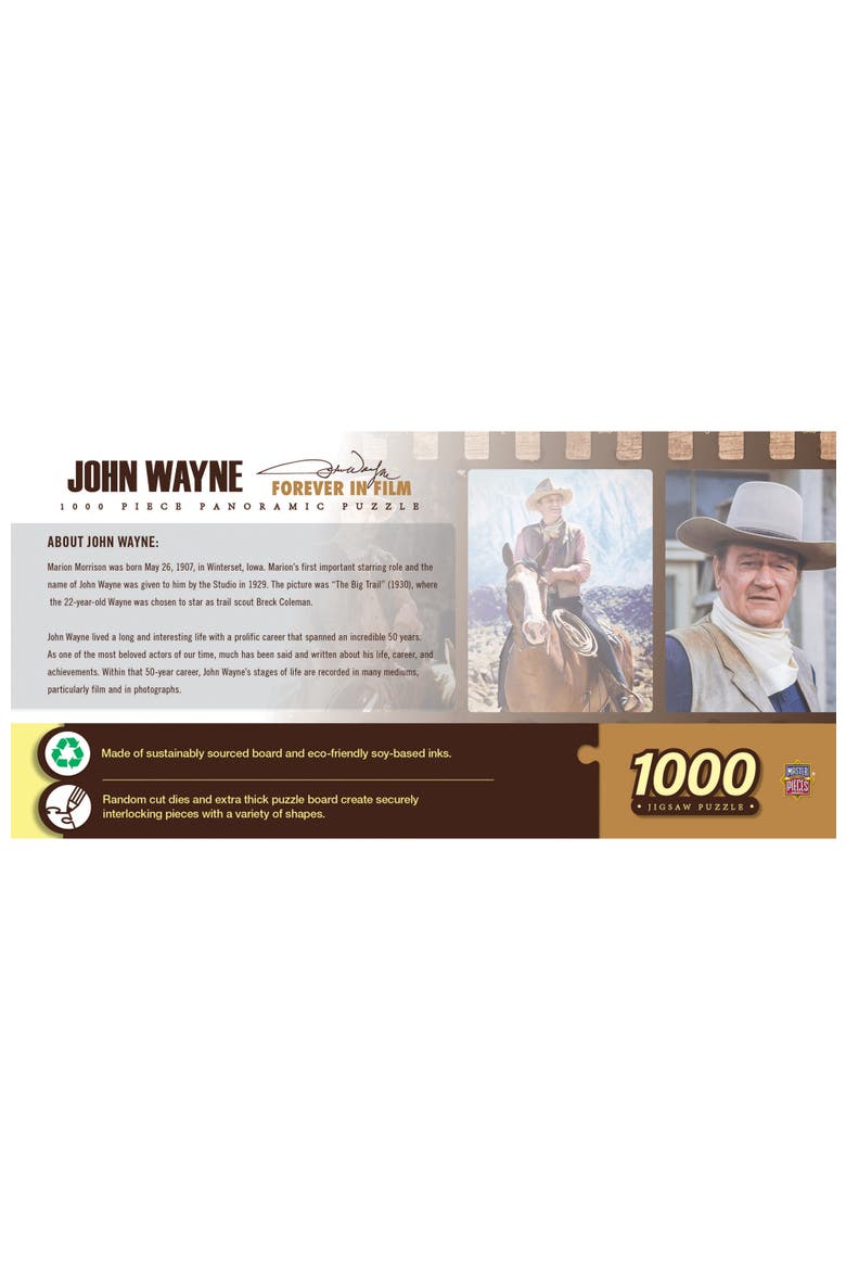 John Wayne in Film 1000pc Pano Puzzle, Alternate, color, Multicolor