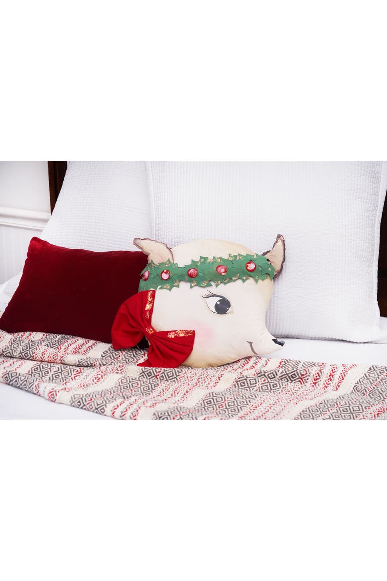 Rein Zombinaland Christmas XMAS Decorative Soft Figurine Pillow, Alternate, color, Beige
