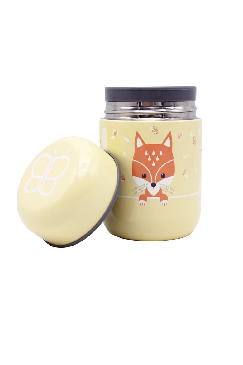 Food Thermal Food Container with Spoon, Main, color, Sand Fox